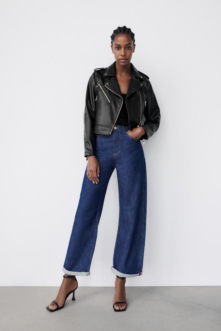 On sale Zara faux leather blazer